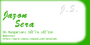 jazon sera business card